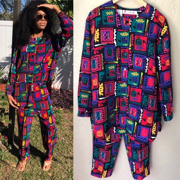 colorful pants from the 90s